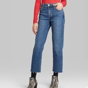 High-Rise Straight Leg Jeans